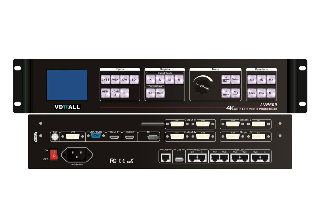 VDWall 4K Processor LED Display Controller LVP609 LED Video Processor