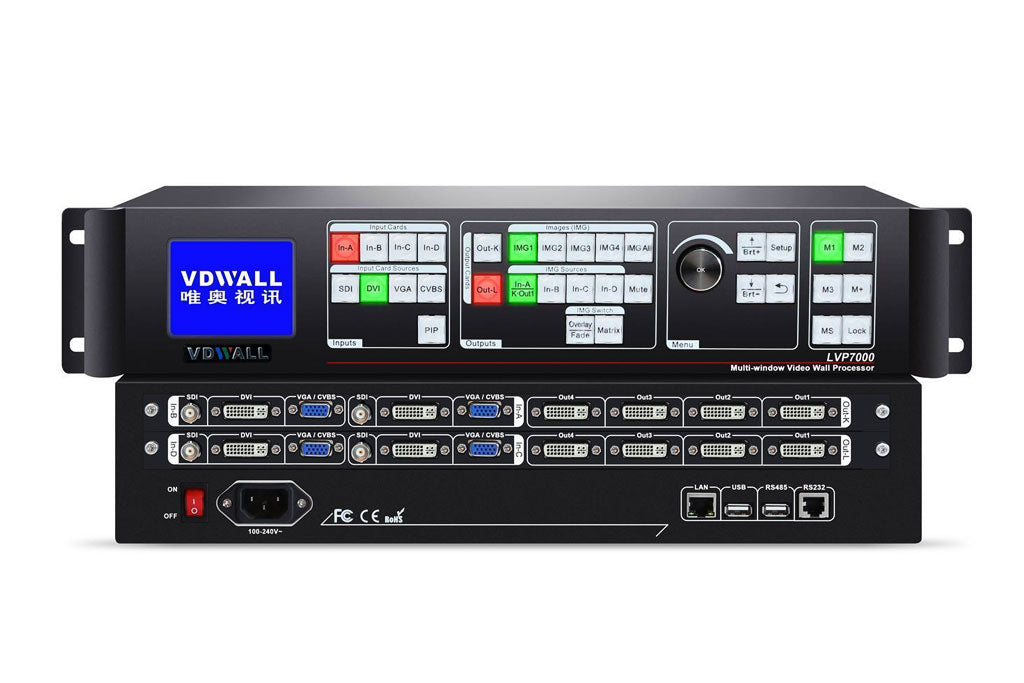 VDWall LVP7000 Series LED Display Controller LVP7021  LVP7042 LED Video Processor