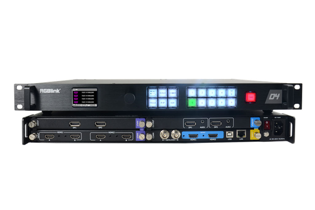 RGBlink D4 4K HDR Scaler & Switcher LED Video Processor