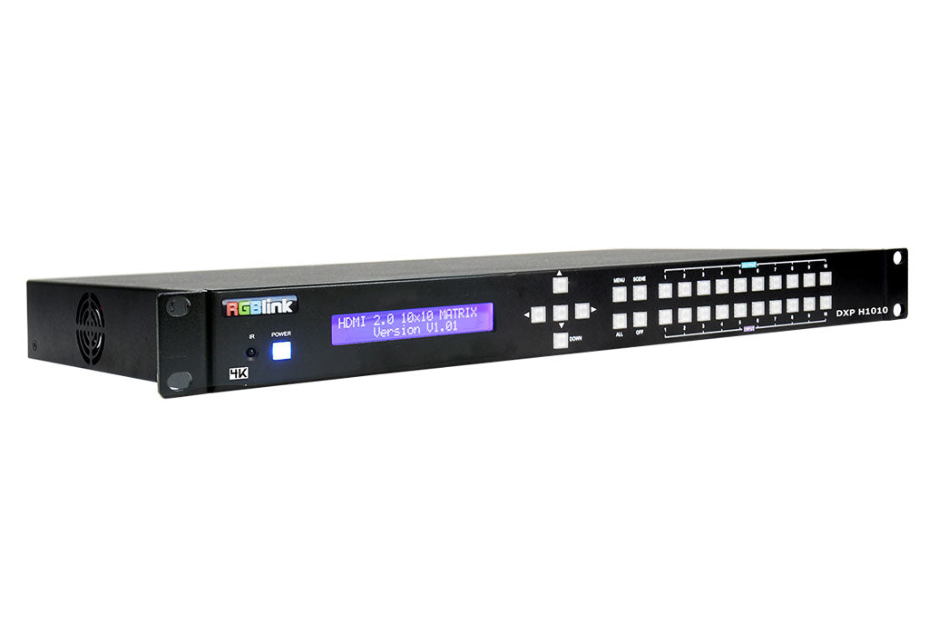 Led Screen Switcher RGBlink DXP H1010 HDMI 10 Input 10 Output Video Matrix Switcher 4K LED ...