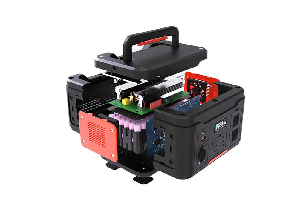 Unidirectional ternary lithium 1000W Lithium portable power back station