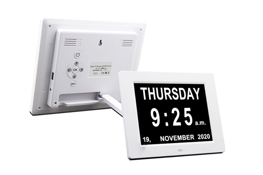 8 Inch Digital Calendar Day Clock