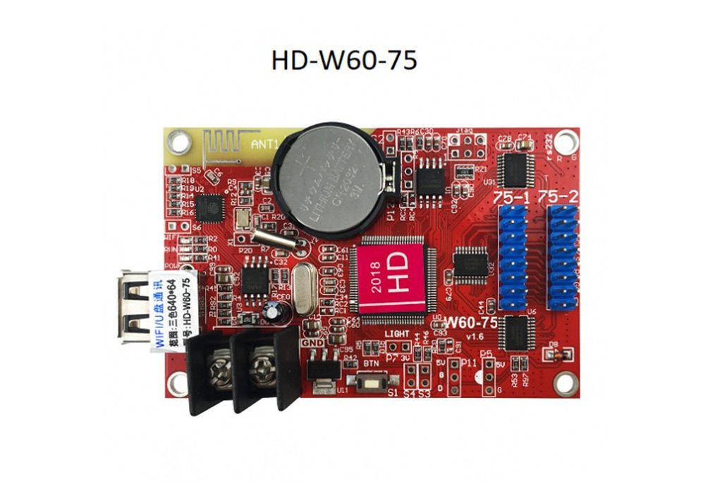 HUIDU HD-W60-75 Series Wi-Fi Single Color LED Controller Card