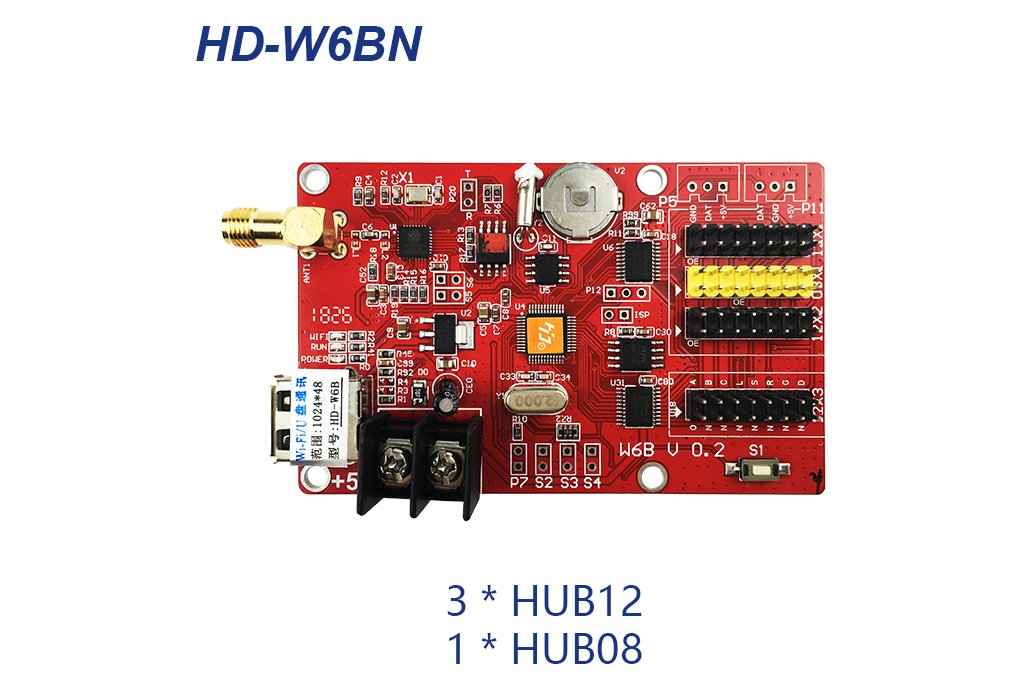 HUIDU HD-W6B Series Wi-Fi Single Color LED Controller Card