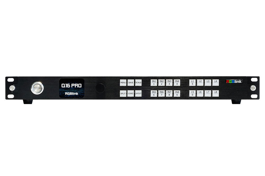 RGBlink Q Series LED Video Processor Q16pro-1U 4K Multi-layer Videowall Splicing Processor