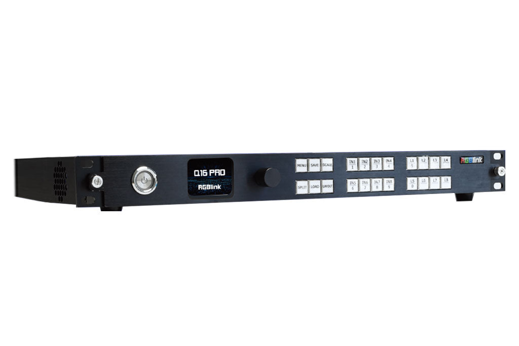 RGBlink Q Series LED Video Processor Q16pro-1U 4K Multi-layer Videowall Splicing Processor